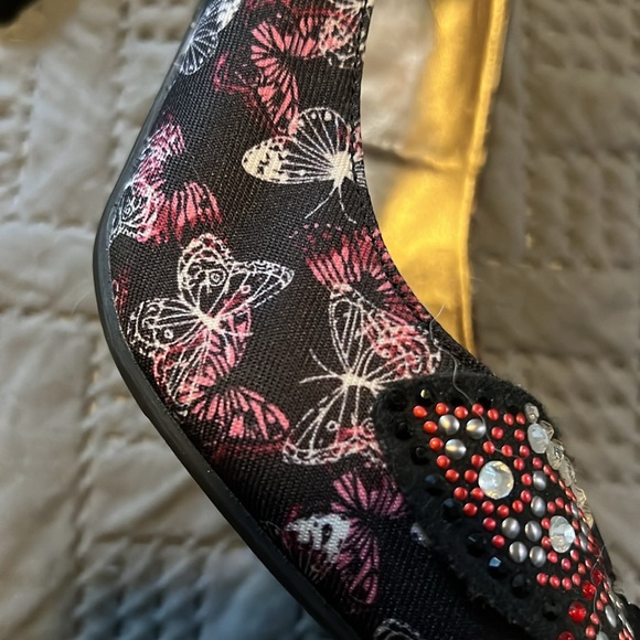 Libby Edelman : Butterfly Point Toe Ballet Strap Heel - 7 - Picture 10 of 12